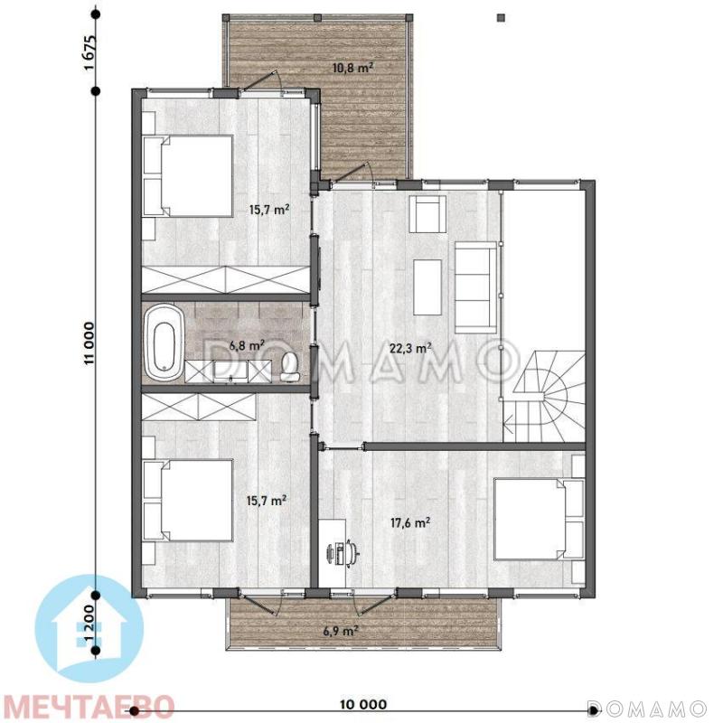 Пегас / План 2 этажа