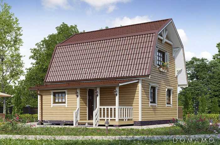 Проект простого, но уютного дома для сезонного проживания