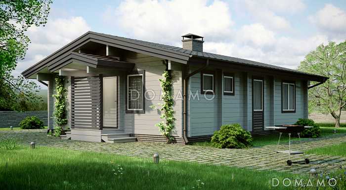 Проект дома из бруса для сезонного проживания