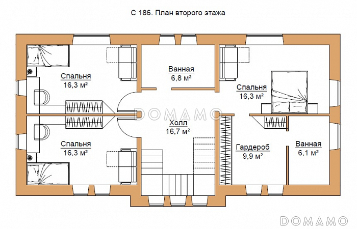 С-186-2 / План 2 этажа