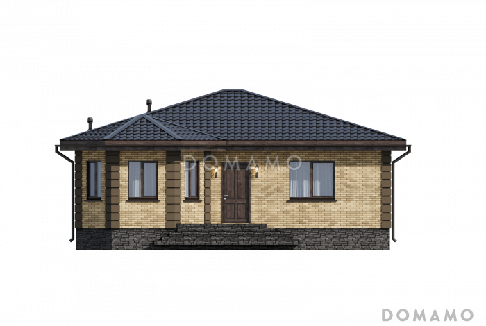 Одноэтажный дом «Оникс» (132,55 м2)