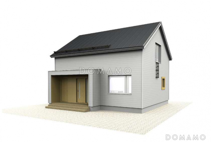 M-104 одноэтажный с мансардой дом