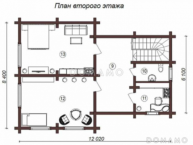 Д-98 / План 2 этажа