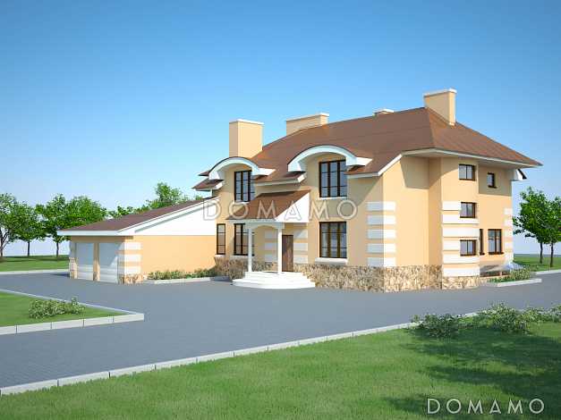 Проект дома с медной кровлей