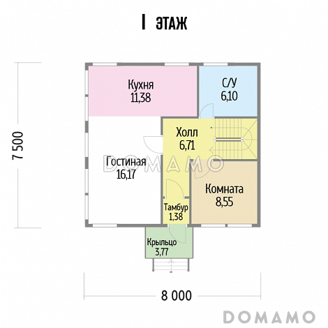 Барбарис / План 1 этажа