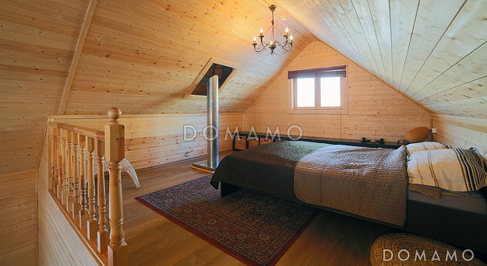 Проект каркасной бани со вторым светом