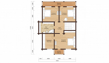 БЕРГЕН 220 / План мансардного этажа