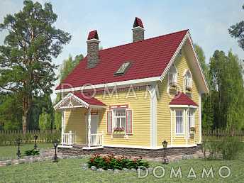 Проект экономичного дома из бруса