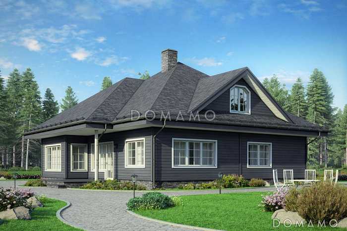 Проект дома из газобетона со вторым светом