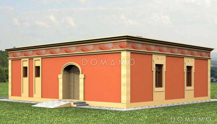 Проект гаража с въездными пандусами