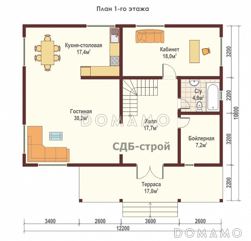 ДБР22 / План 1 этажа
