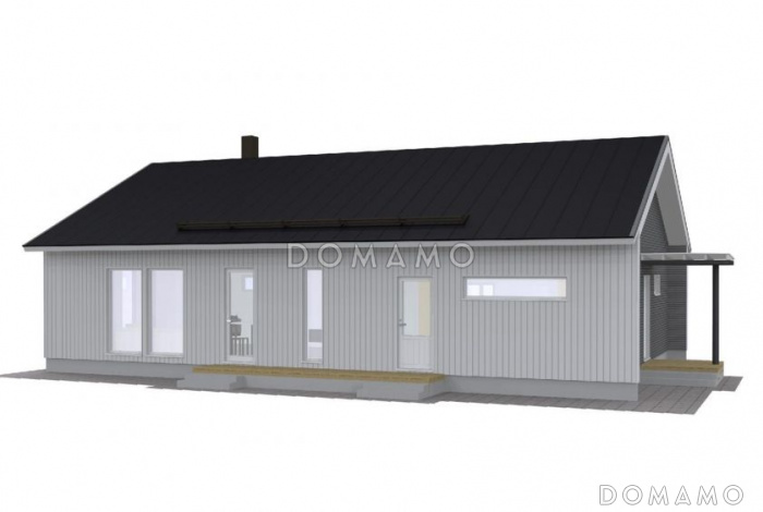 Проект каркасного дома с функциональной кухней-столовой