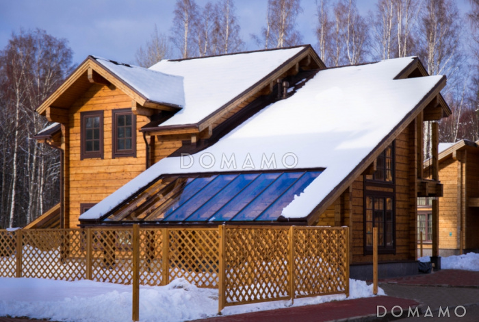 Проект дома из клееного бруса с изолированной кухней-столовой