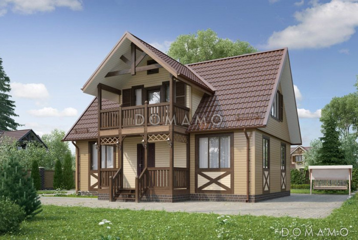 Проект дома 7х10 из бруса