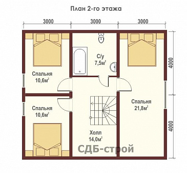 ДБР20 / План 2 этажа