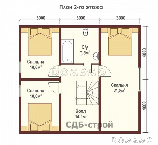 ДБР20 / План 2 этажа