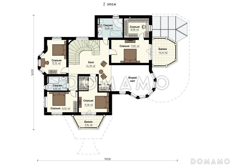 Валенсия / План 2 этажа