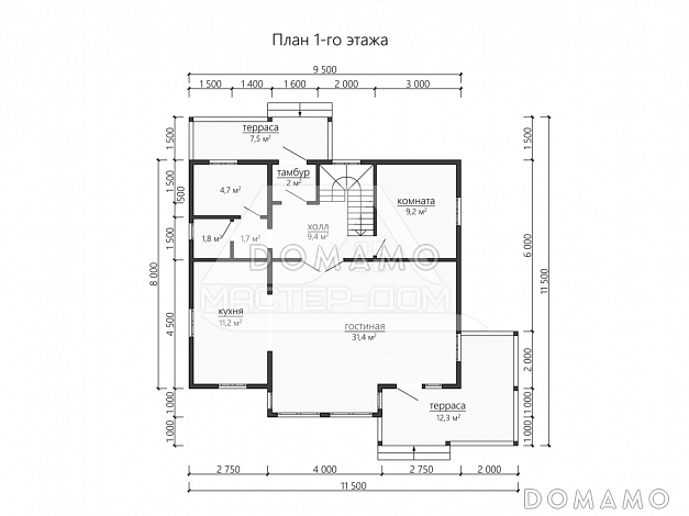 LR 200 / План 1 этажа