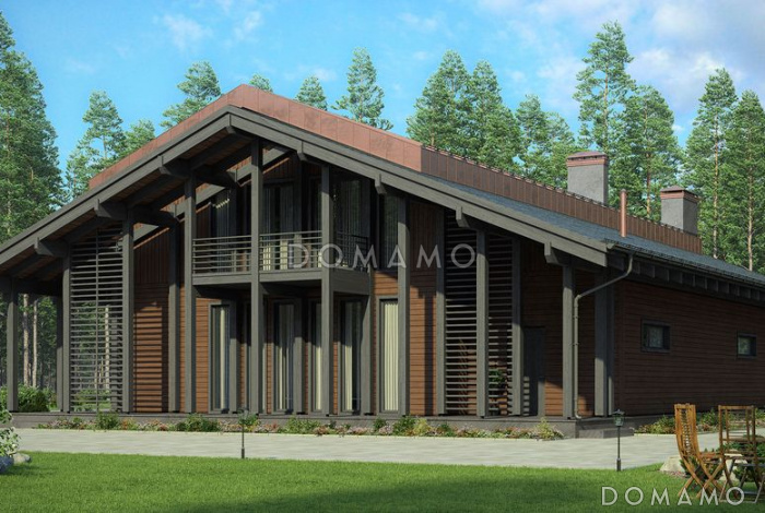 Проект энергоэффективного дома фахверк