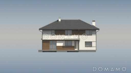 Проект двухэтажного дома из кирпича с пятью спальнями и кабинетом / Фасад 2