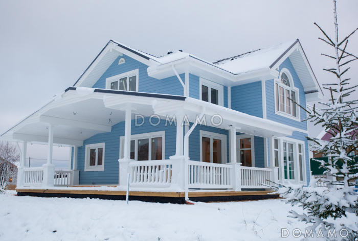 Проект каркасного дома с рационально распланированной планировкой