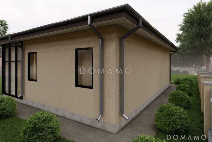 Проект бани с комнатой отдыха S-68