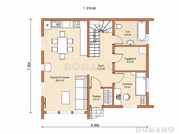 Каркасный дом 