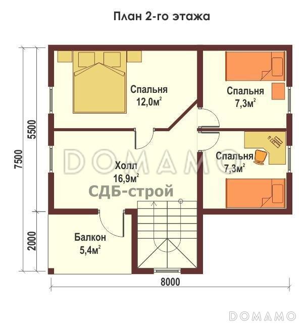 ДБР9 / План 2 этажа