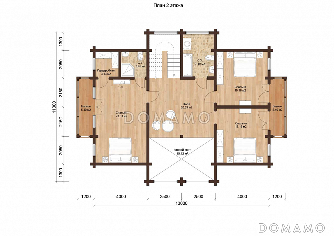 ГРИН 280 / План мансардного этажа