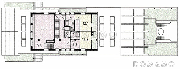 Дом на море / План 1 этажа