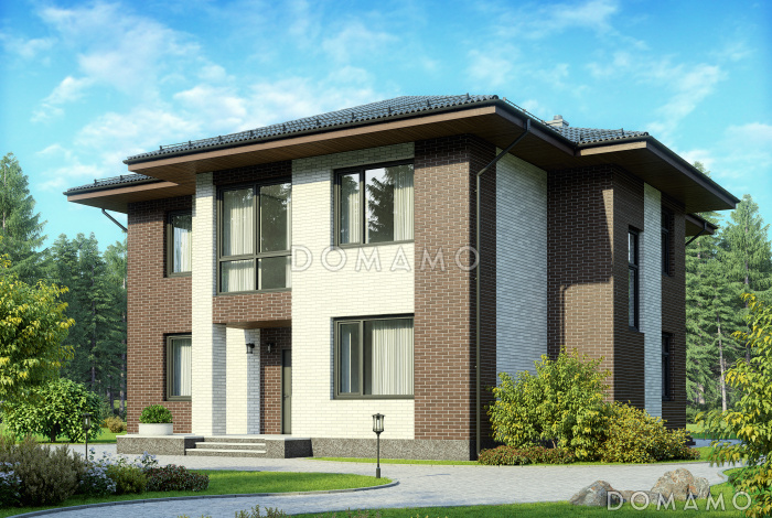 Проект двухэтажного дома из газобетона