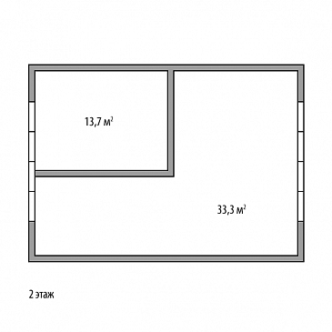Дом "Светлый" 108м2 / План мансардного этажа