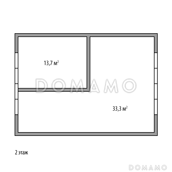 Дом "Светлый" 108м2 / План мансардного этажа