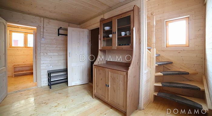 Проект бани из клееного бруса 6х5 с мансардой