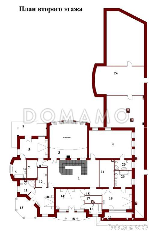Проект дома из кирпича / План 2 этажа