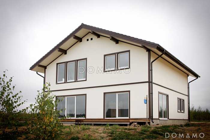 Проект каркасного дома 10х10 с мансардой