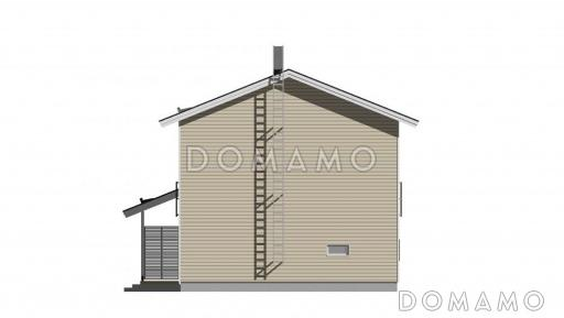 Проект современного дома с холлом на втором этаже / Фасад 1