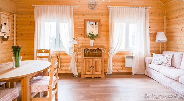 Проект яркого каркасного дома