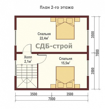 ДБР19 / План 2 этажа