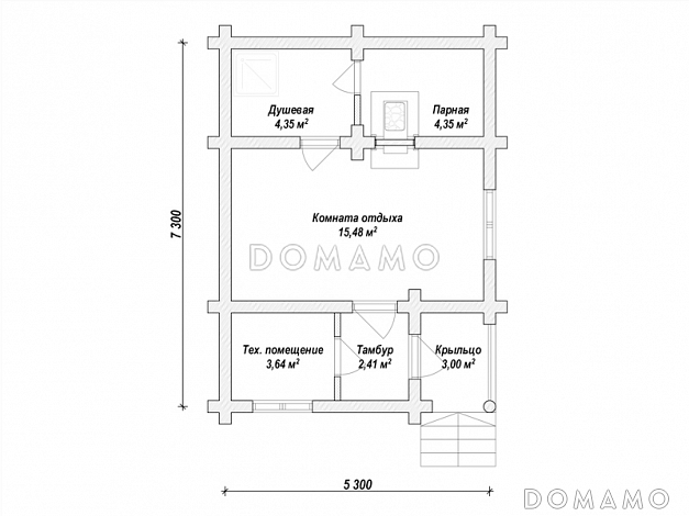 ML-147 / План 1 этажа