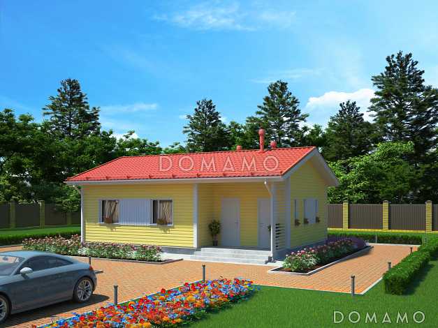 Проект небольшого каркасного дома