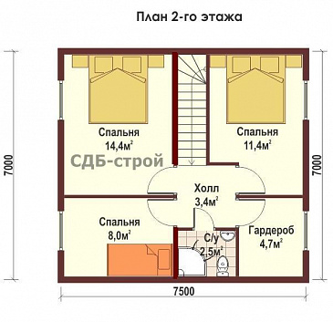 ДБР13 / План 2 этажа