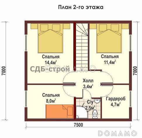 ДБР13 / План 2 этажа