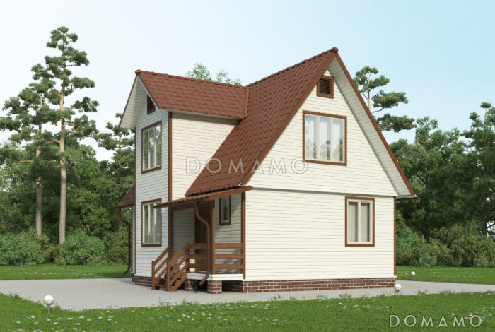 Проект каркасного дома 7х9