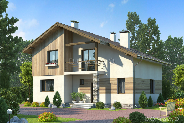 Проект комфортабельного дома из пеноблоков