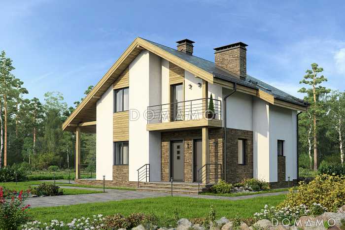 Проект загородного дома из керамических блоков для круглогодичного проживания