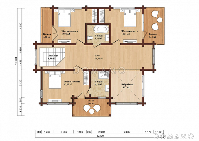 PAVLOVO RESIDENCE 260 / План 2 этажа