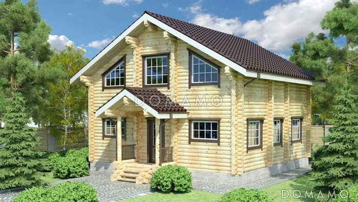 Проект деревянного дома стандартной планировки