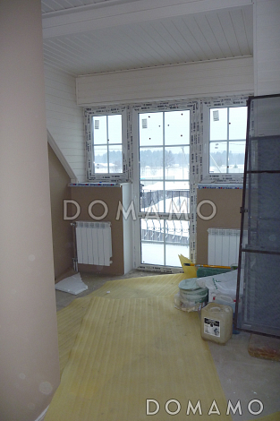 Проект дома по технологии ЛСТК с мансардой в европейском стиле