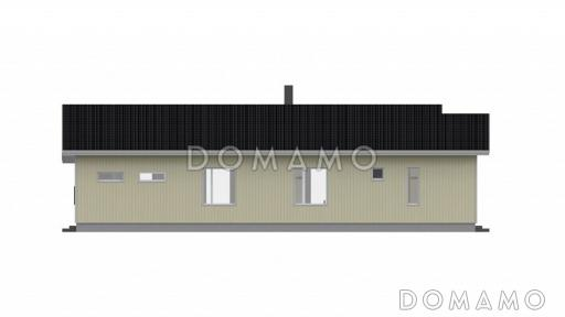 Проект одноэтажного каркасного дома до 150 кв.м / Фасад 4